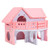 Balacoo Hamster House Villa Sleeping Nest Small Hamster Wooden Home Bird Cage for Hamster Chinchilla Small Pets Pink