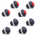 TWTADE 8PCS 12MM Momentary Push Button Switch Waterproof Switch ONOff Mini Round Switch SPST 2 Pin PBS33BMBKR