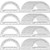 Coopay 48 Pack Plastic Protractors Clear Protractor Student Math Protractor Set 180 Degrees for Angle Measurement 6 Inches