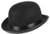 GEMVIE Classic Black Felt Derby Hat Lightweight Bowler Hat Novelty Costume Hat for Party Dress Ups Black 225235 inches