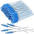 200 Disposable Eyelash Brush Mascara Wands Spoolies for Eye Lashes Extension Eyebrow and Makeup Blue