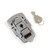 Drawbolt Closure Latch for Guitar Case or luggage with Lock Chrome 45x72mm
