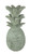 Chesapeake Bay LTD Rustic White Carved Wood Tropical Pineapple Decor Statue