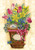 Toland Home Garden Potted Spring 28 x 40 Colorful Flower Bouquet Tulip Daffodil House Flag