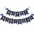 Navy Blue Happy Birthday Banner Gold Glitter Letters Bunting Banner Birthday Decorations for Men Birthday Party Supplies