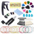 Guitar Accessories Kit Tool Set Replacement Including Guitar Capo Picks Acoustic Guitar Strings String Winder Bridge Pins Saddle Nuts Pin Puller Pick Holder Finger Picks for Beginners