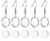 30 Sets 12mm Earring Wire Hooks Cabochon Settings30Pcs Earring Wire Hooks with 30Pcs 12mm Glass Cabochons for Jewelry Making DIY Crafts 30 Sets 12mm Earring Wire Hooks Cabochon Settings30Pcs Earring Wire Hooks with 30Pcs 12mm Glass Cabochons for Jewelry Making DIY Crafts