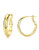 Hoop Earrings 24K Gold Plated 925 Sterling Silver Post 118in Thick Tube Very Lightweight Hoops for Women And Girls 525Yellow
