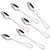 Choary Grapefruit Spoons 65 inch Metal Stainless Steel Grapefruit Spoons stainless steel spoon for dessert fruit and salad