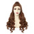 JoneTing Brown wig with Bun Cosplay Costume Synthetic Long Natural Wavy Wigs Hair for Women Brown