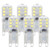 OHLGT G9 LED Bulbs 3W 30W Halogen Equivalent 6000K Daylight White 300LM Dimmable LED Light Bulbs for Home Lighting 6 Packs