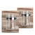 HOMKO Rustic Mason Jar Candle Holder - Mason Jar Planter set- Small Mason Jar Wall Sconce - Pair Wooden Wall Decor Mason Jar Organizers (Set of Two)
