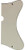 For Danelectro U2 Style Guitar Pickguard Scratch Plate 3 Ply White