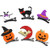 6 Pieces Halloween Cartoon Hair Clips Bat Pumpkin Ghost Cat Hat Design Hair Pins Hair Accessories Costume Props for Halloween Party Supplies Girls