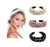 Pearl Headbands Knotted Headbands for Women 3 Colors Knot Turban Headband Fashion Hair Bands Wide Headbands