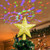 OurWarm Christmas Tree Topper Lighted Star Tree Topper Gold Christmas Tree Star with Adjustable Rotating Magic Rainbow Projector Lights 3D Hollow Star Tree Topper for Christmas Tree Decorations