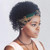 XIUFAXIRUSI Black Short Kinky Curly Wigs with Headband HeadWrap Wig 2 in 1 Natural Looking Synthetic Wigs for Women
