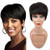 ALI RAIN Human Hair Short Pixie Wigs Layered Cut Short Human Hair Wigs Pixie Wigs for Black Women Pixie Wig
