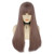 Anogol Hair CapSynthetic Hair Purple Wig Long Natural Wavy Wigs With Bangs Fringe Hairstyle