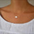 Jovono Fashion Palm Pendant Necklaces Dainty Necklace Chain Jewelry for Women and Girls Silver