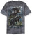 The Mountain Three Black Bears Adult TShirt Blue and Gray Large The Mountain Three Black Bears Adult TShirt Blue and Gray Large