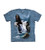 The Mountain Mens Majestic Flight Short Sleeve TShirtBlueXXLarge