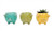 Terra Cotta Pig Planters Set of 3