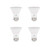 LUNO PAR20 Dimmable LED Bulb CRI 90 8W 50W Equivalent 500 Lumens 5000K Daylight Medium Base E26 UL  ENERGY STAR 4Pack