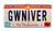 Celebrity Machines Onward  GWNIVER  Metal Stamped License Plate