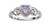Sterling Silver June CZ Simulated Birthstone Baby Ring with Heart