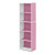 Furinno 5Tier Reversible Color Open Shelf Bookcase  WhitePink 11055WHPI
