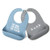 Bella Tunno 2Piece Pack The Man  Hunk Wonder Bib Set BlueGrey
