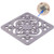 Shower Drain Cover 438 in Square Replacement Custom Camellia Drain Grate  Shower Strainer Grid Grate Brushed Nickel