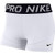 Nike Womens Pro 3 Training Short WhiteBlackBlack Large