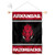 College Flags  Banners Co Arkansas Razorbacks Window Wall Banner Hanging Flag with Suction Cup