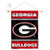 College Flags  Banners Co Georgia Bulldogs Window Wall Banner Hanging Flag with Suction Cup