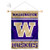 College Flags  Banners Co Washington Huskies Window Wall Banner Hanging Flag with Suction Cup