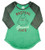 Dr Seuss The Grinch Juniors Resting Grinch Face Raglan TShirt Small Dr Seuss The Grinch Juniors Resting Grinch Face Raglan TShirt Small
