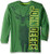 John Deere Boys Big Long Sleeve Screen Print TEE Green M1012