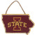 Open Road Brands Iowa State University Shaped Hanging Wood Wall Decor