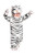 UNDERWRAPS Babys Tiger Costume Jumpsuit White Medium 1824 Months