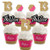 Chic 13th Birthday  Pink Black and Gold  Cupcake Decoration  Birthday Party Cupcake Wrappers and Treat Picks Kit  Set of 24