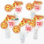 Pizza Party Time  Baby Shower or Birthday Party Centerpiece Sticks  Table Toppers  Set of 15