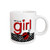 3dRose Its a Girl Cute Red Ladybug Black and White Polka Dots Ceramic Mug 15Ounce