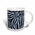 3dRose Blue and Black Zebra Print Ceramic Mug 11Ounce