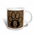3dRose Letter B Standard Cheetah Print Cat Paw Ceramic Mug 11Ounce