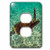 3D Rose LSP_228792_6 Ecuador, Galapagos National Park. Green Sea Turtle Underwater. 2 Plug Outlet Cover