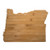 Totally Bamboo Oregon State Shaped Bamboo Serving  Cutting Board