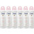 6 Pack Dove Soft Feel Antiperspirant Deodorant Spray 150ml Each