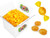 Butterscotch Button Round Hard Candy ChafK Kosher 400 Individually Wrapped 5 LBS Bulk